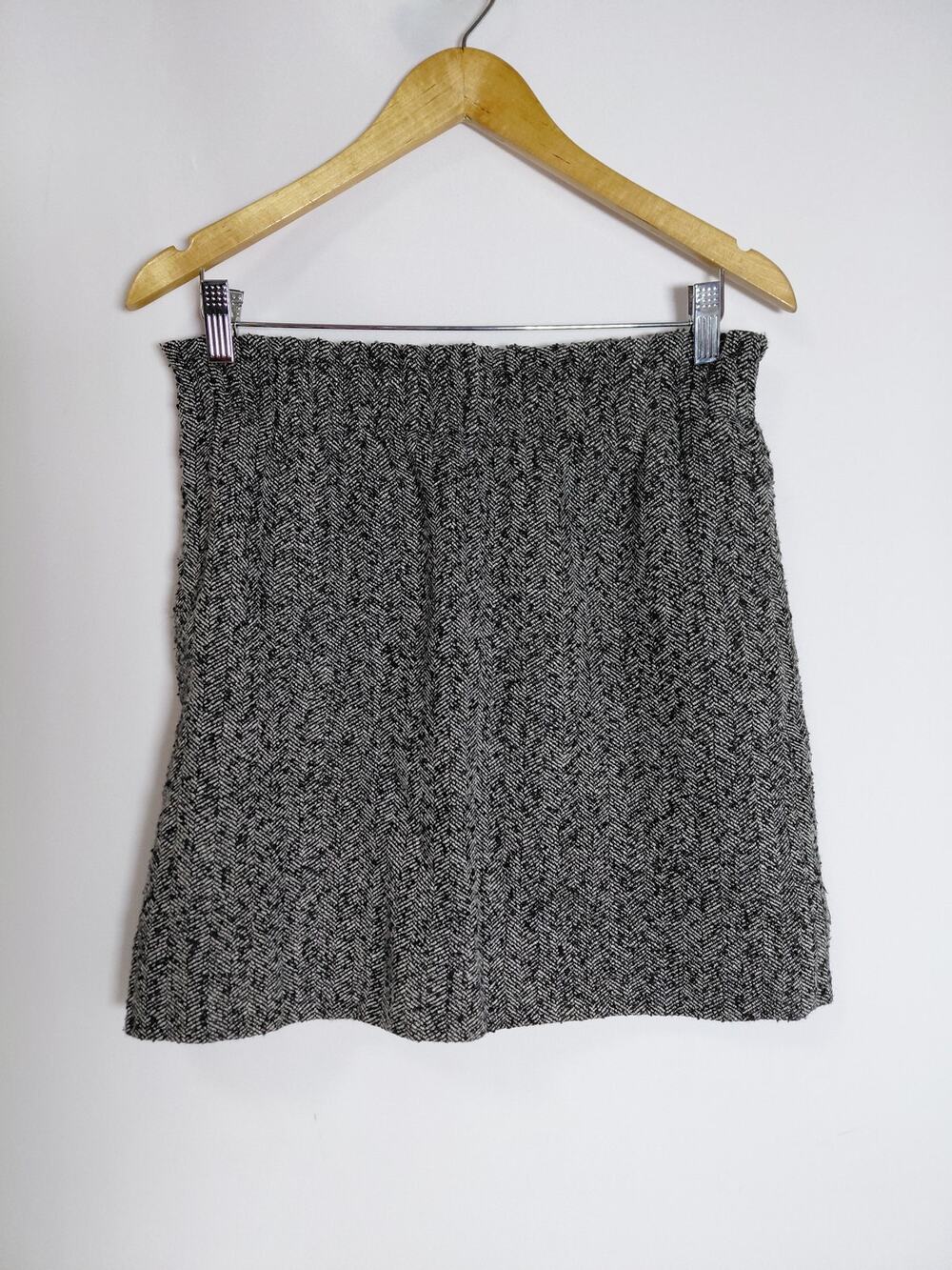 J.Crew Wool Blend Skirt Gray Solid Lined Women Size 6